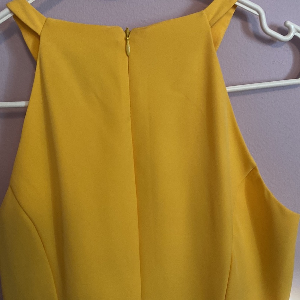 Yellow Dress with Ruffle Detail - Picture 5 of 6